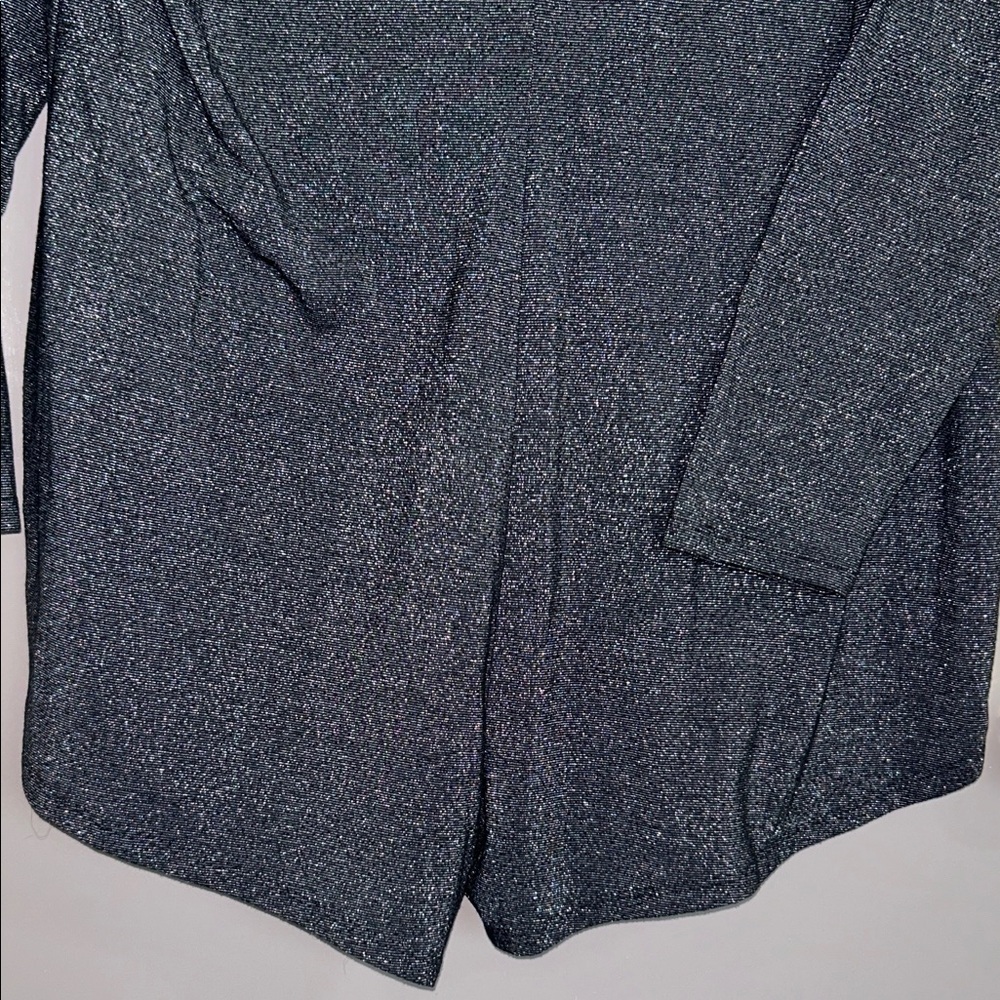 Colsie Black Shimmery V-Neck Pajama Romper XL - Picture 12 of 12